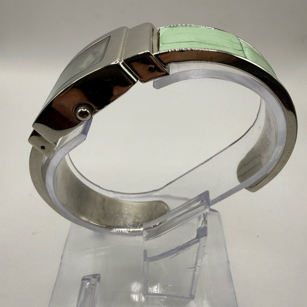 Women's Gossip Watch Pale Green Bracelet Band with Silver Bezel (New Battery) - Picture 5 of 7